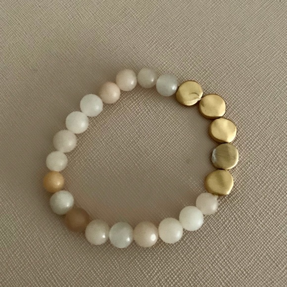 Sterling Forever 14K Gold Cloud Beaded Bracelet - Picture 3 of 10